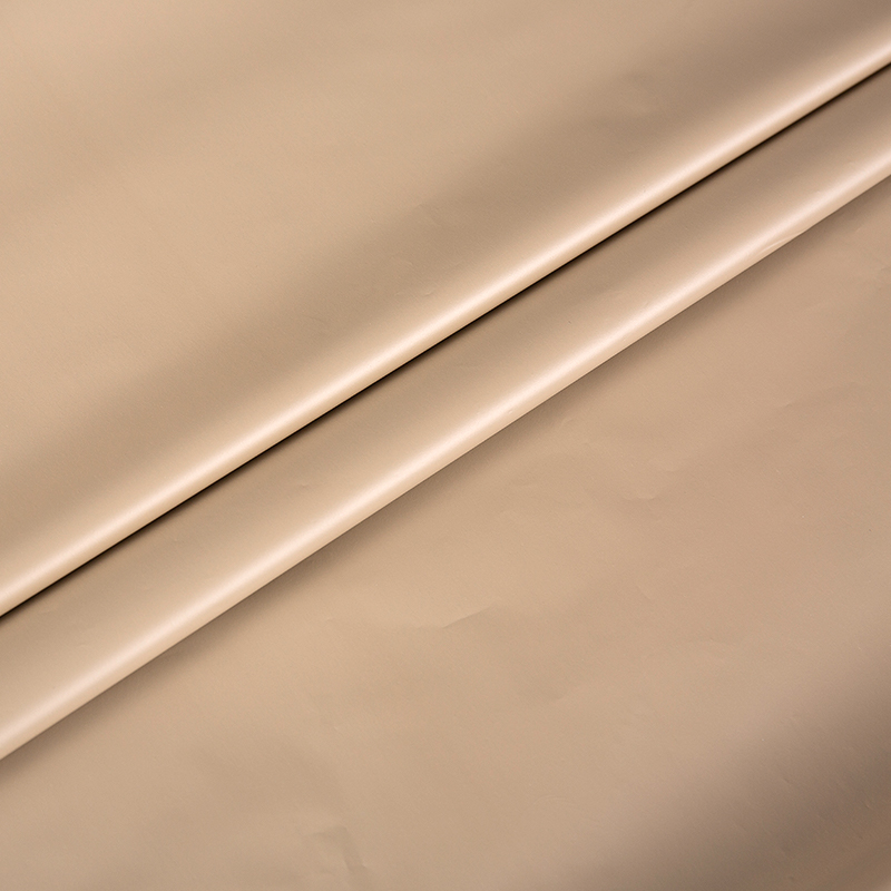 Lavt åndbar 2 lag 100% blackout TPU -film til gardinbrun + sort blackout -film